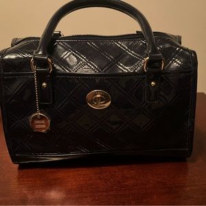 Gently Used Navy Blue Tommy Hilfiger Bowling Bag Purse